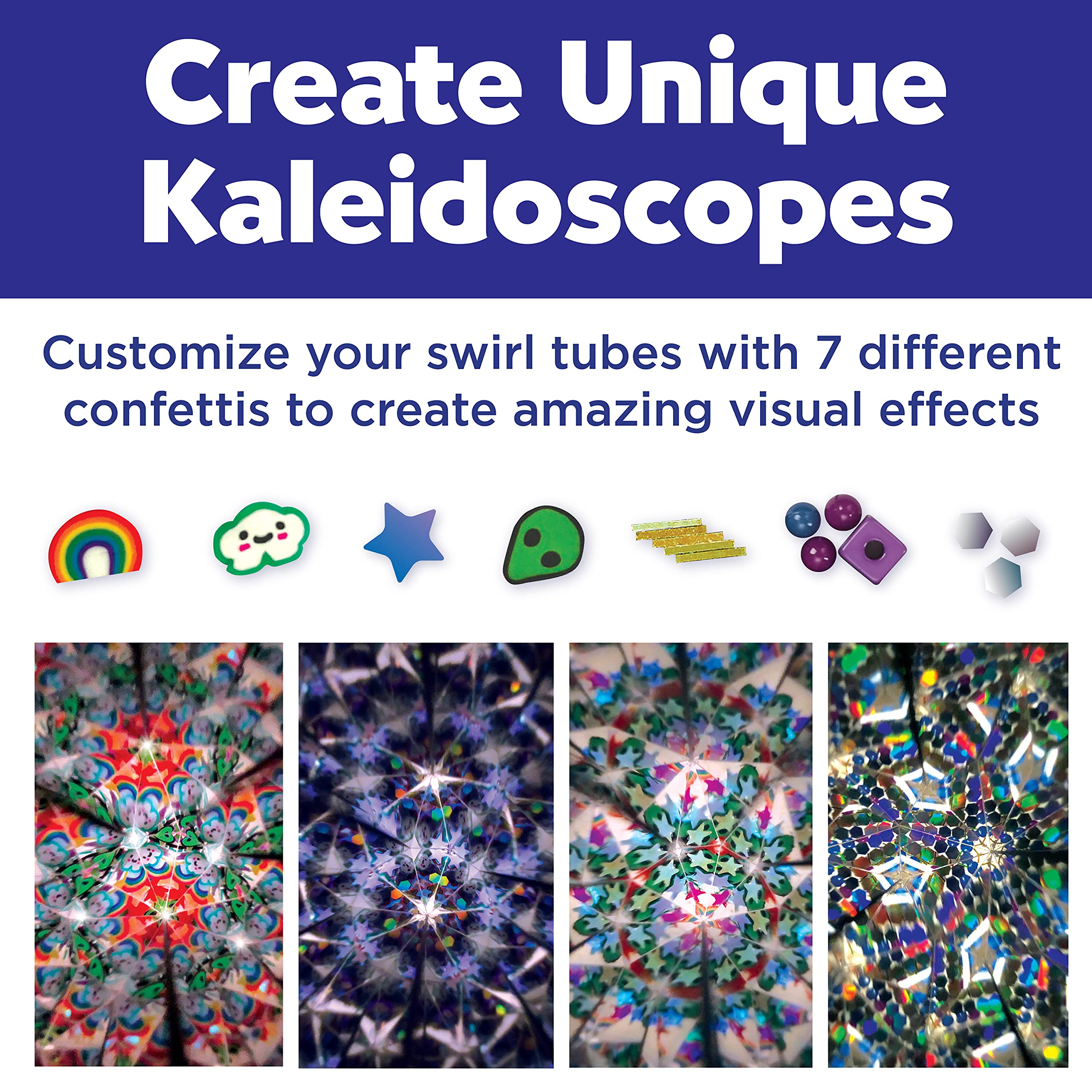 Creativity for Kids Magic Swirl Kaleidoscope Kit - Make Your Own Kaleidoscope for Kids, STEM Toys (Ages 6+)