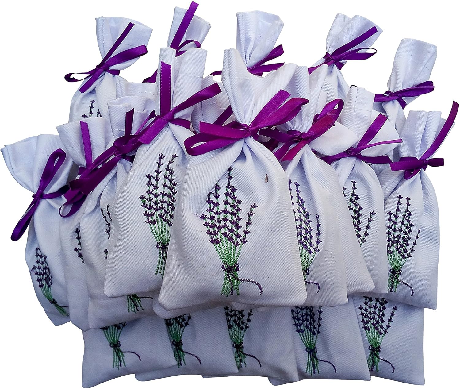 Set of 2 Square Lavender Pouches Filled with Lavender Amazon.co.uk