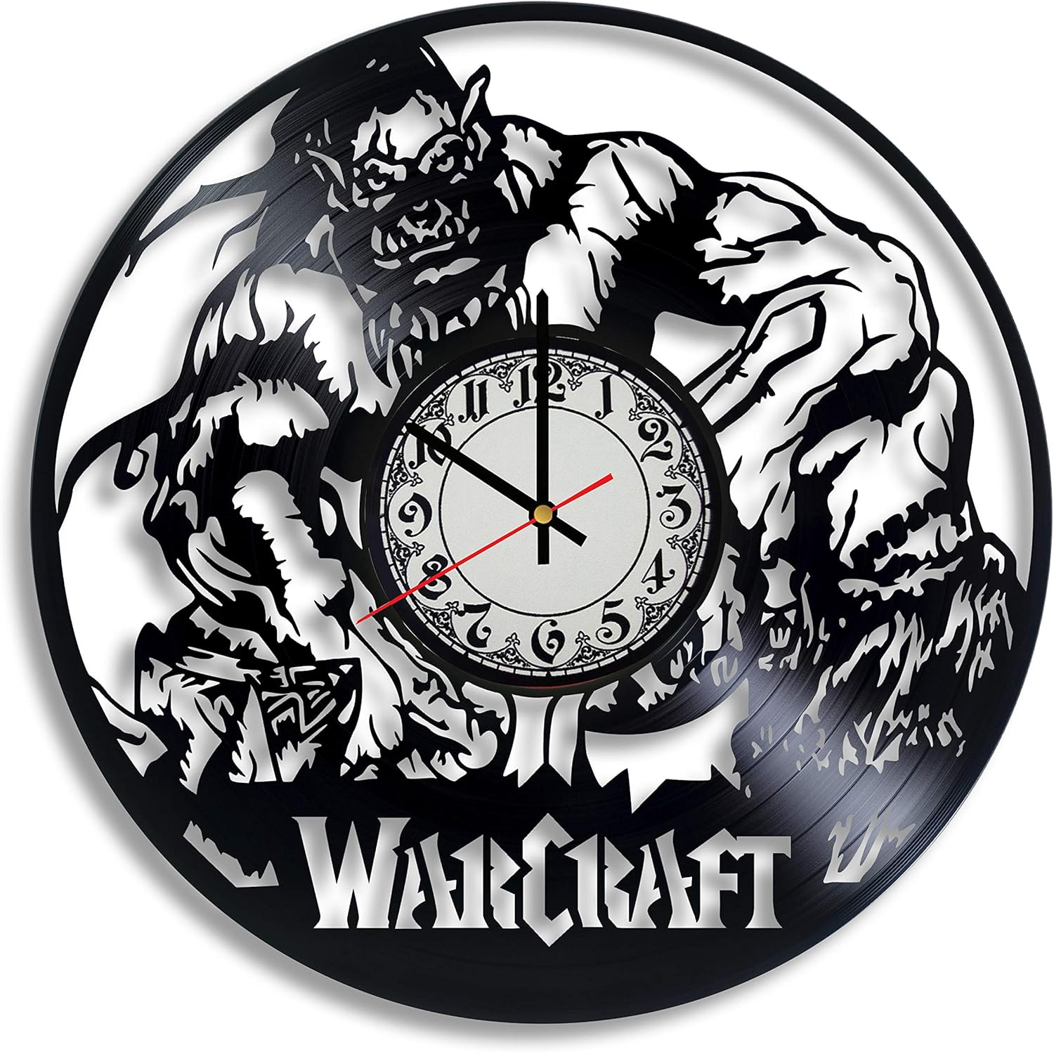 BombStudio World of Warcraft Vinyl Record Wall Clock, World of Warcraft Handmade for Kitchen, Office, Bedroom. World of Warcraft Ideal Wall Poster