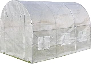 Bogendach-Gewächshaus 3x2x2m Foliengewächshaus Treibhaus Pflanzenhaus