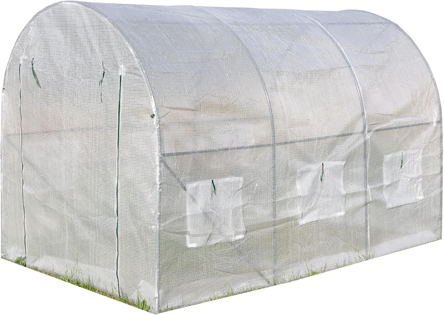Bogendach-Gewächshaus 3x2x2m Foliengewächshaus Treibhaus Pflanzenhaus