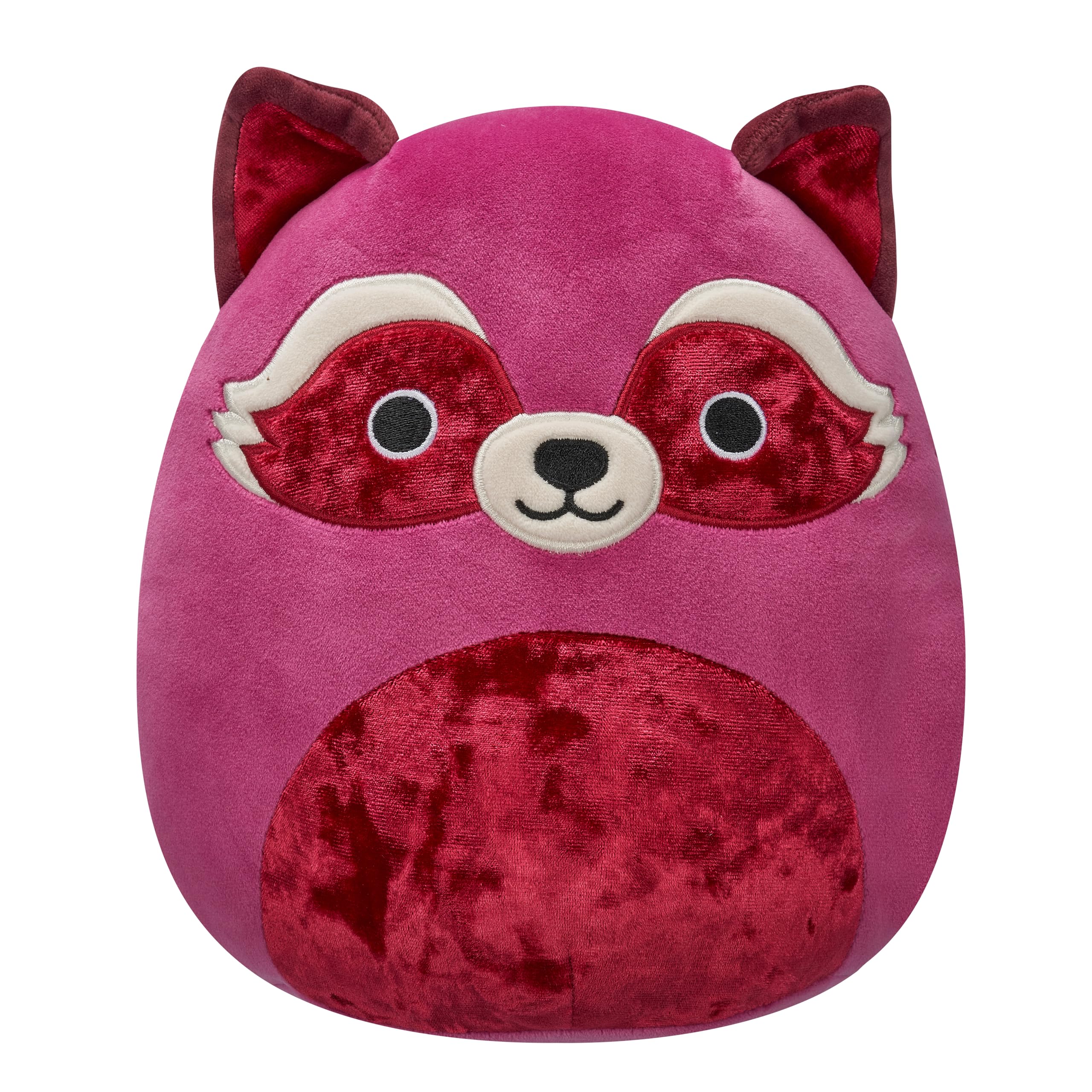 Squishmallows Original 8in Olivieri The Maroon Raccoon with Velvet Accents – Official Jazwares Plush (Little)