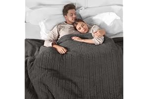 ESTINGO Queen Heated Blanket, Electric Blanket Queen Dual Control with 5 Heating Levels & 10 Hours Auto Off, Ultra Soft Fuzzy Washable Heating Blanket Queen with ETL Certified, 84"x90", Dark Gray