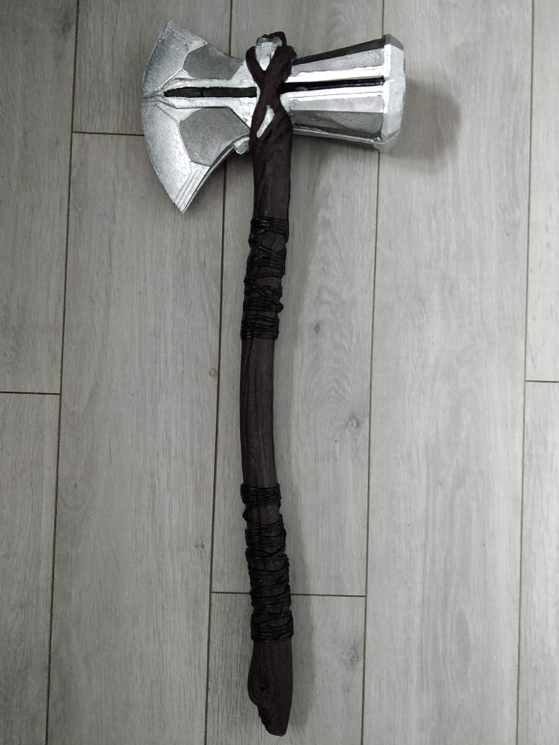 Thor Foam Stormbreaker Mjolinor Axe Hammer Cosplay Prop Replica Marvel Avengers 'Infinity War' Latex Convention Safe Costume Accessory