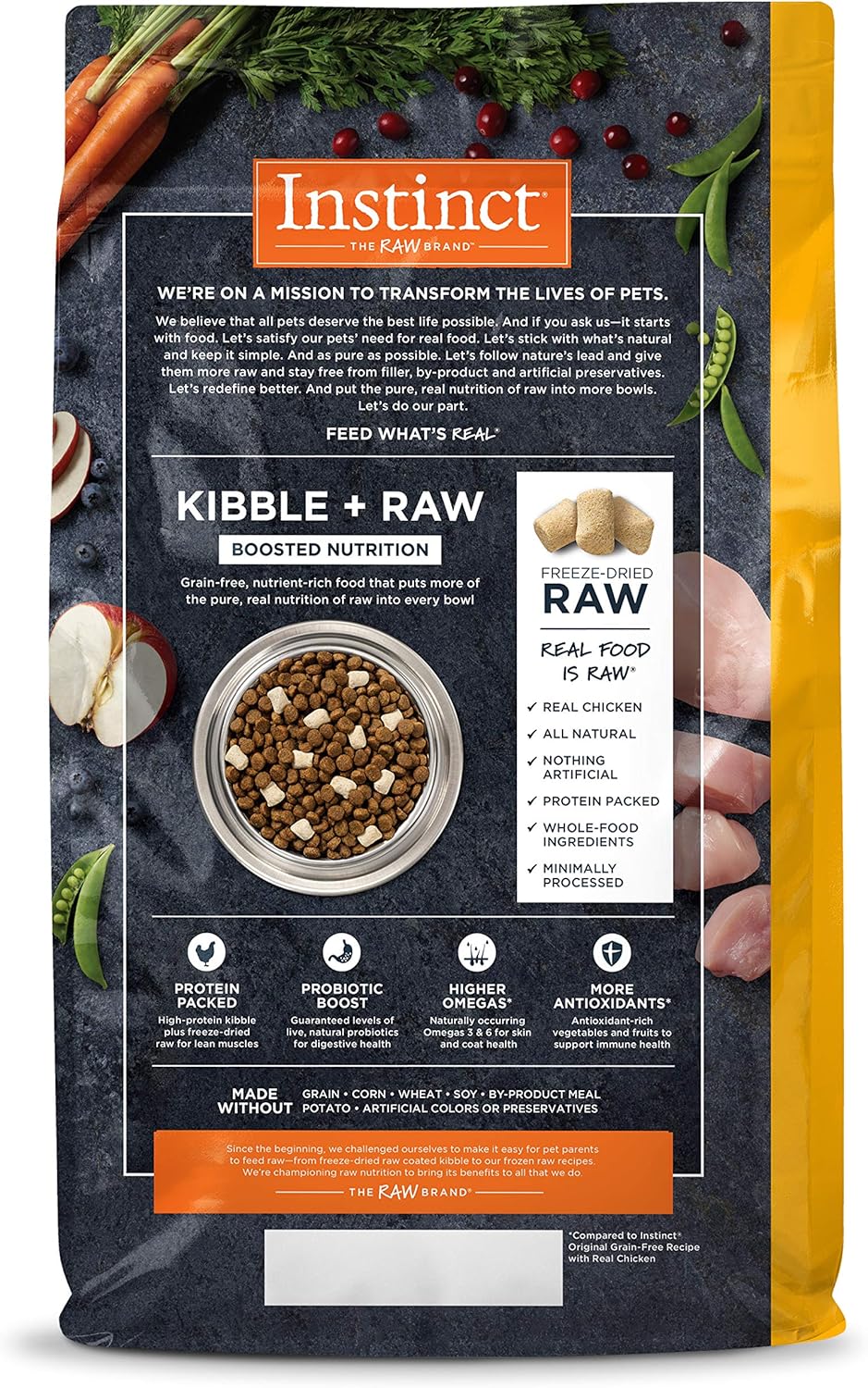 nature's variety instinct raw boost dog food