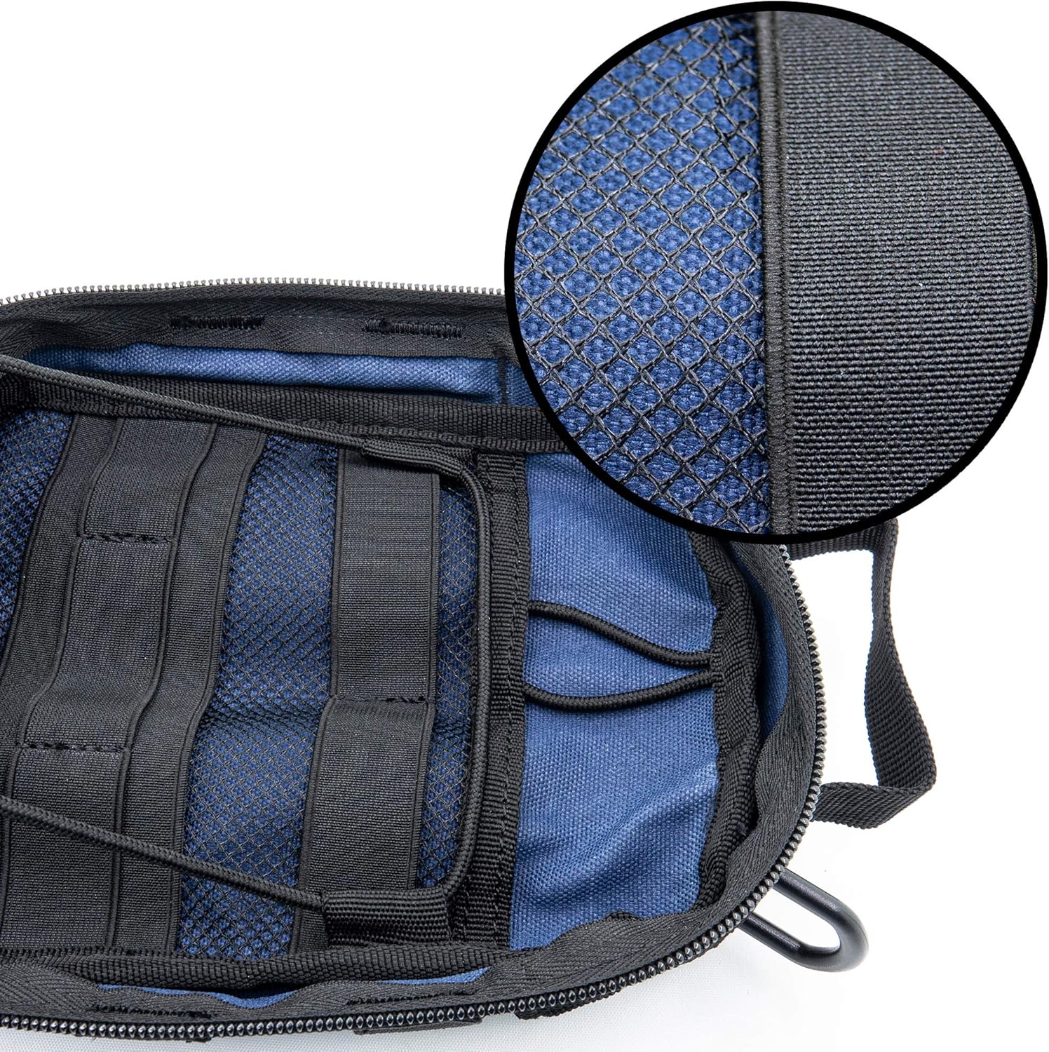 LINE2design First Aid (Ifak) Molle Pouch - EMT Emergency Medical Trauma Bag Outdoor Tactical EDC Rescue Utility Gear Pouch for Hiking Gunshot Stop Bleeding Includes USA Patch - Navy : Sports & Outdoors