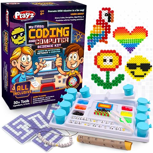 Playz My First Coding & Computer Science Kit - Learn About Binary Codes ...