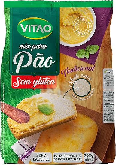 Mix Pão sem Glúten Tradicional Vitao
