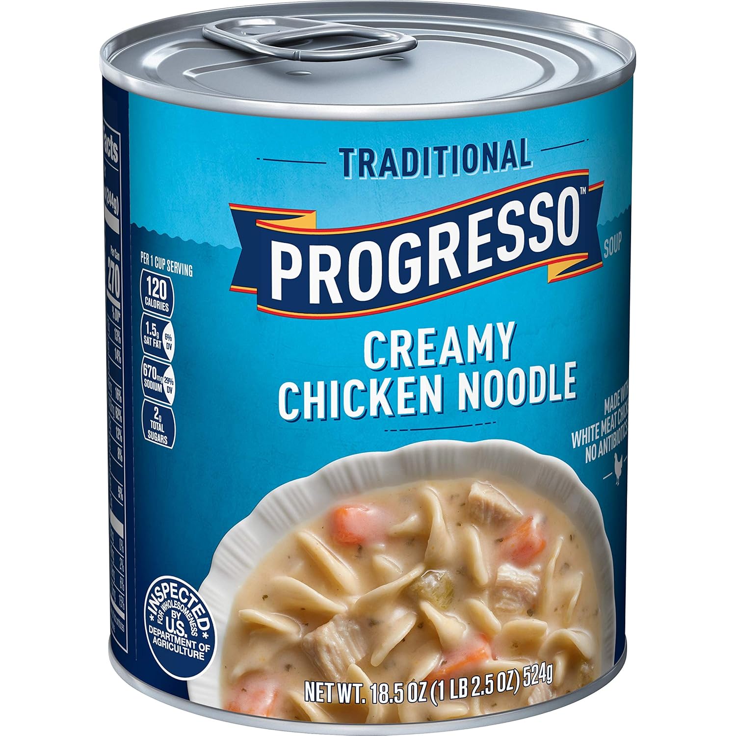 Amazon Com Progresso Traditional Creamy Chicken Noodle Soup 18 5 Oz Pack Of 12 Grocery Gourmet Food