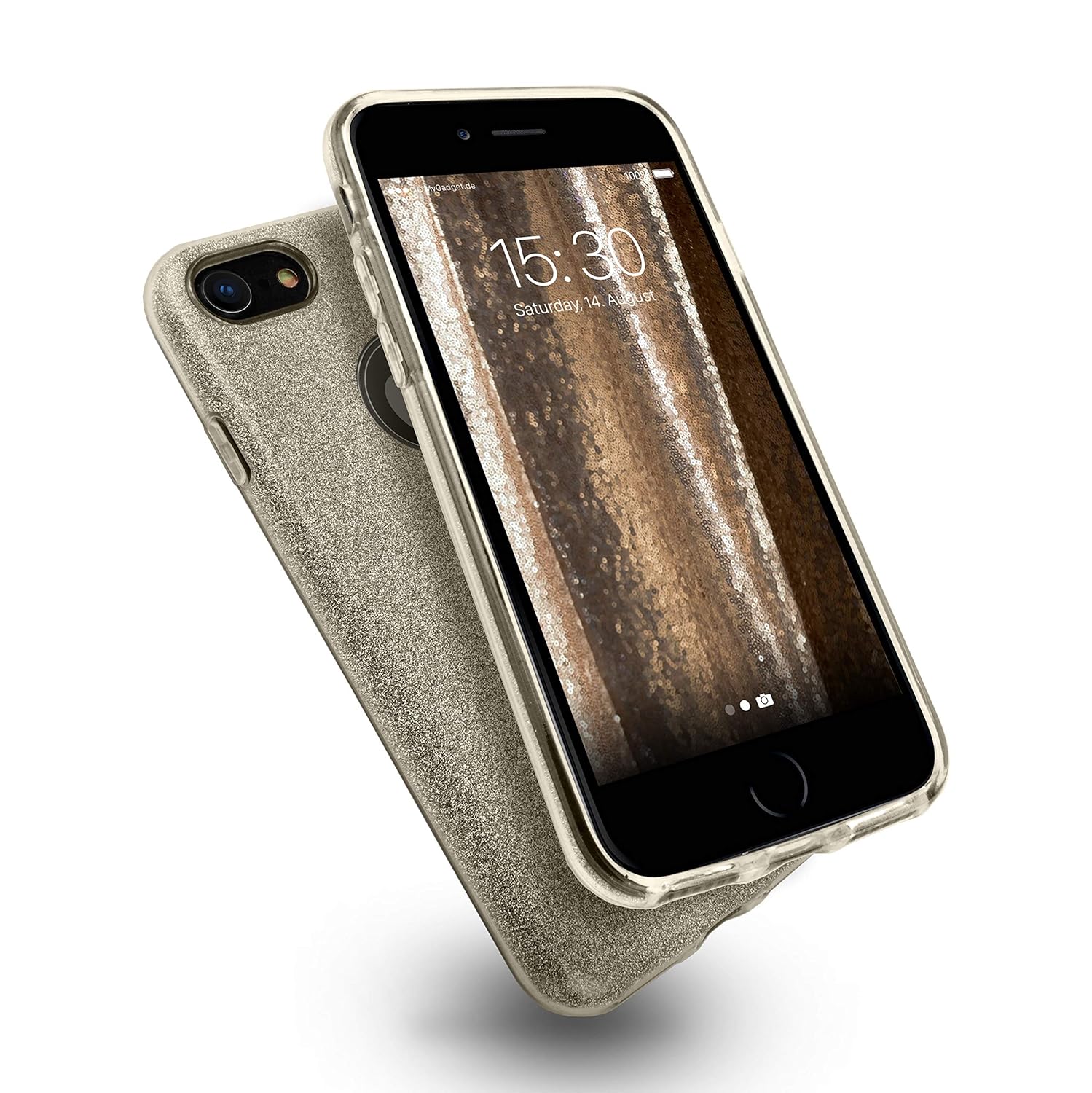 MyGadget Funda Dura de 3 Capas [Glitter Case Brillante] para Apple ...