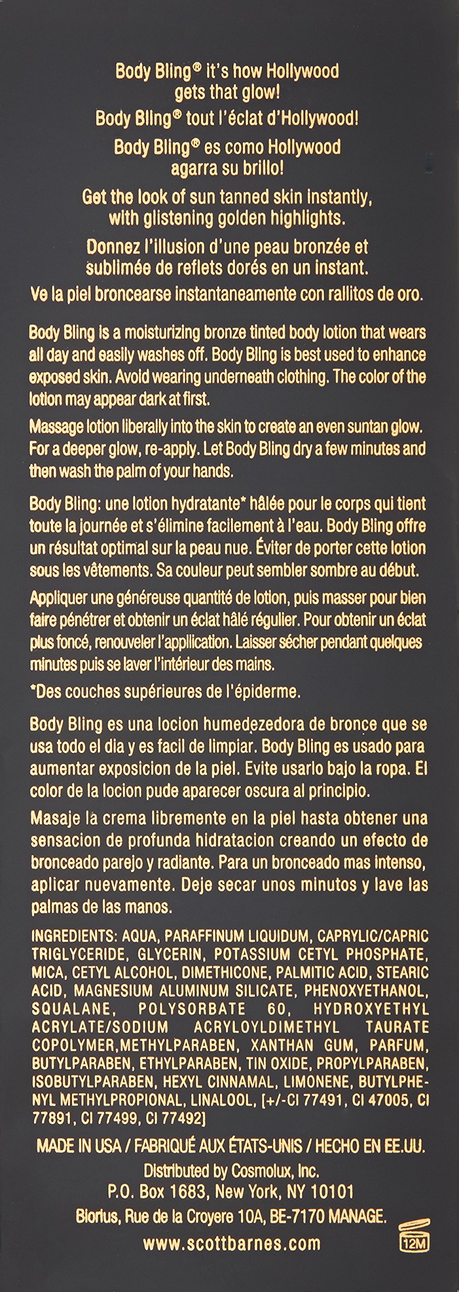 Scott Barnes Body Bling Bronzer Original 4 0 Fl Oz Buy
