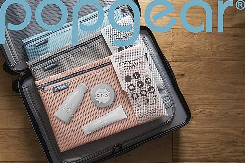 popgear Expandable Mesh Zipper Pouch, Water Repellent Zipper Bag