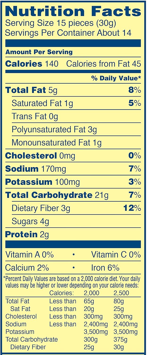 Wheat Thins Nutrition Facts Label Runners High Nutrition