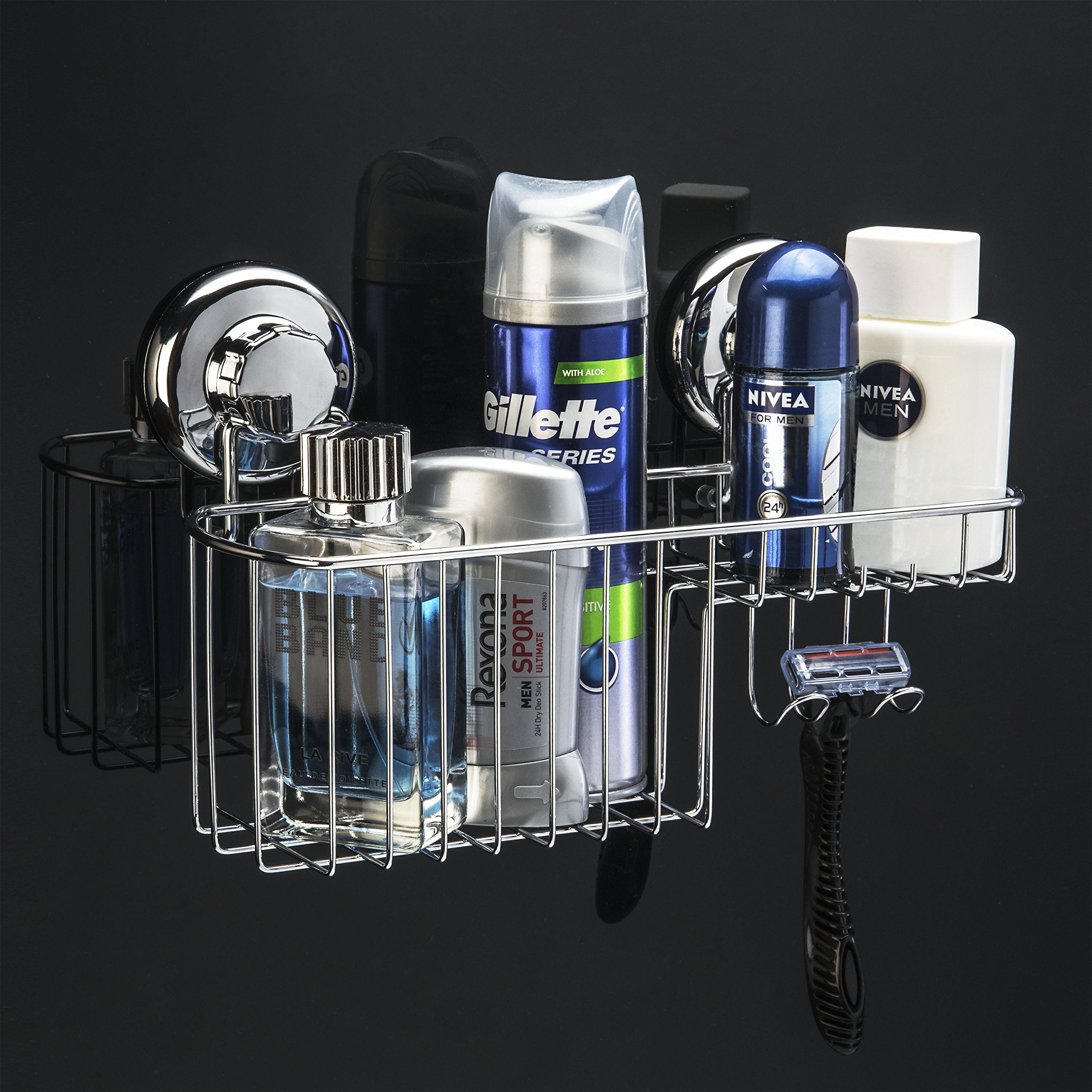 HASKO accessories Powerful Vacuum Suction Cup Shower Caddy Basket for Shampoo eBay