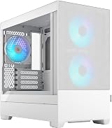 Fractal Design Pop Mini Air RGB White Core Tempered Glass Front mATX Case view 1