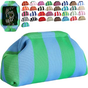 Sunnymove Mahjong Tile Bag Woven Clutch Purses for Women Summer Beach Handbag for Vacation Supplies
