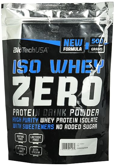 Biotech USA Iso Whey Zero Cookies und Cream, 1er Pack (1 x 500 g)