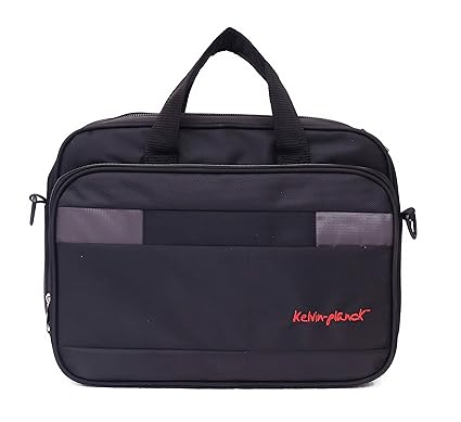 kelvin planck Black Laptop Office Side Bag for Men - Laptop Messenger Bag (Black)