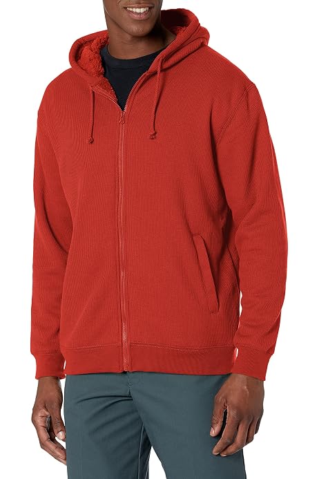 Smith's Workwear Men's Sherpa-Bonded Thermal Knit Hooded Jacket, Rust  XX-Large : Amazon.ca: Clothing, Shoes u0026 Accessories
