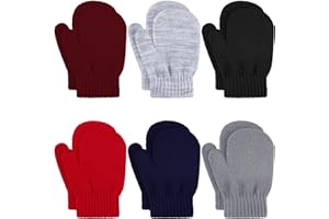 Glooarm Toddler Mittens Winter Baby Gloves Kids Knitted Magic Mittens Bulk for Boy Girls