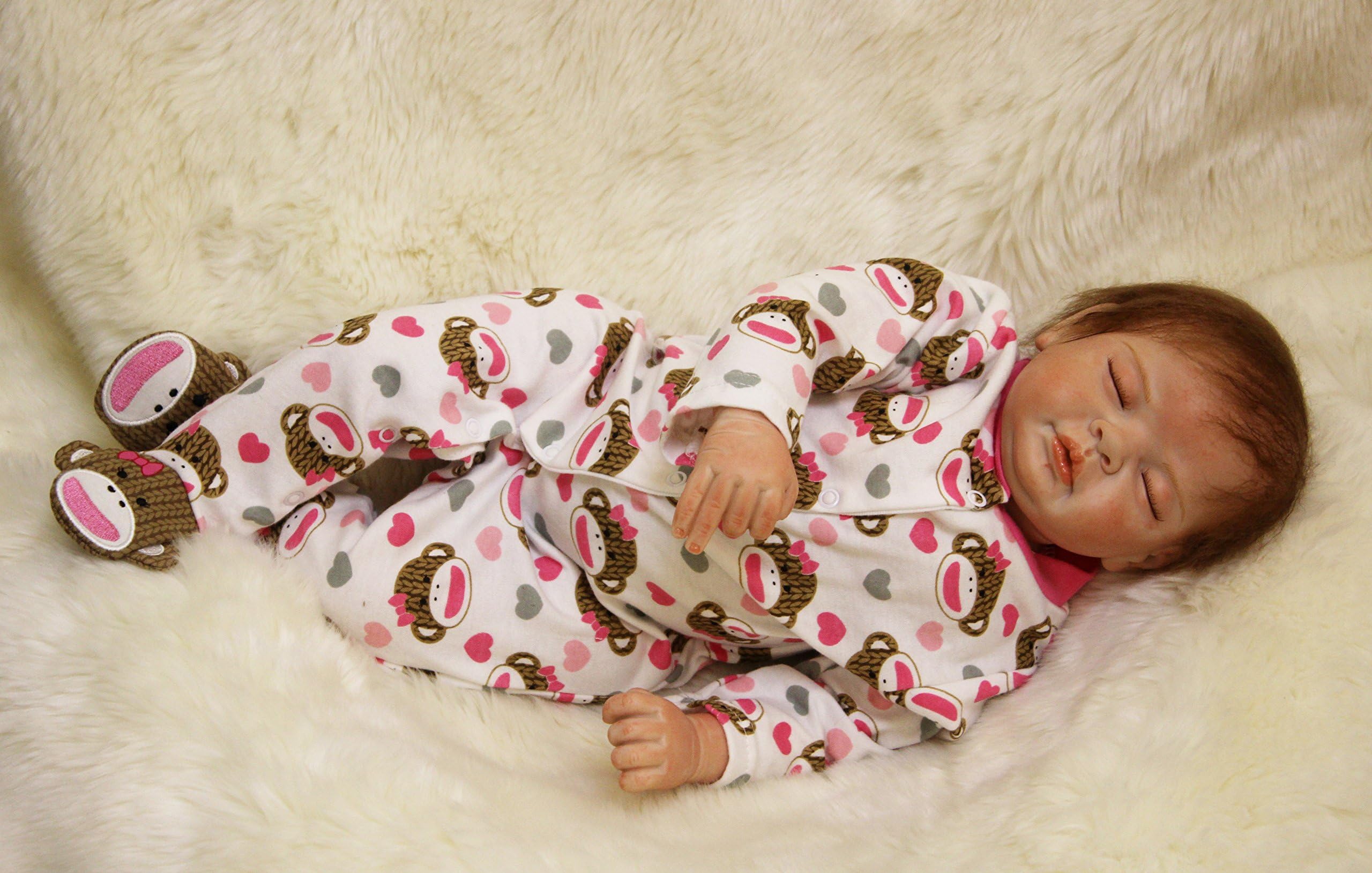 OtardDolls soft vinyl silicone reborn doll 22" reborn baby doll lifelike baby doll children gifts