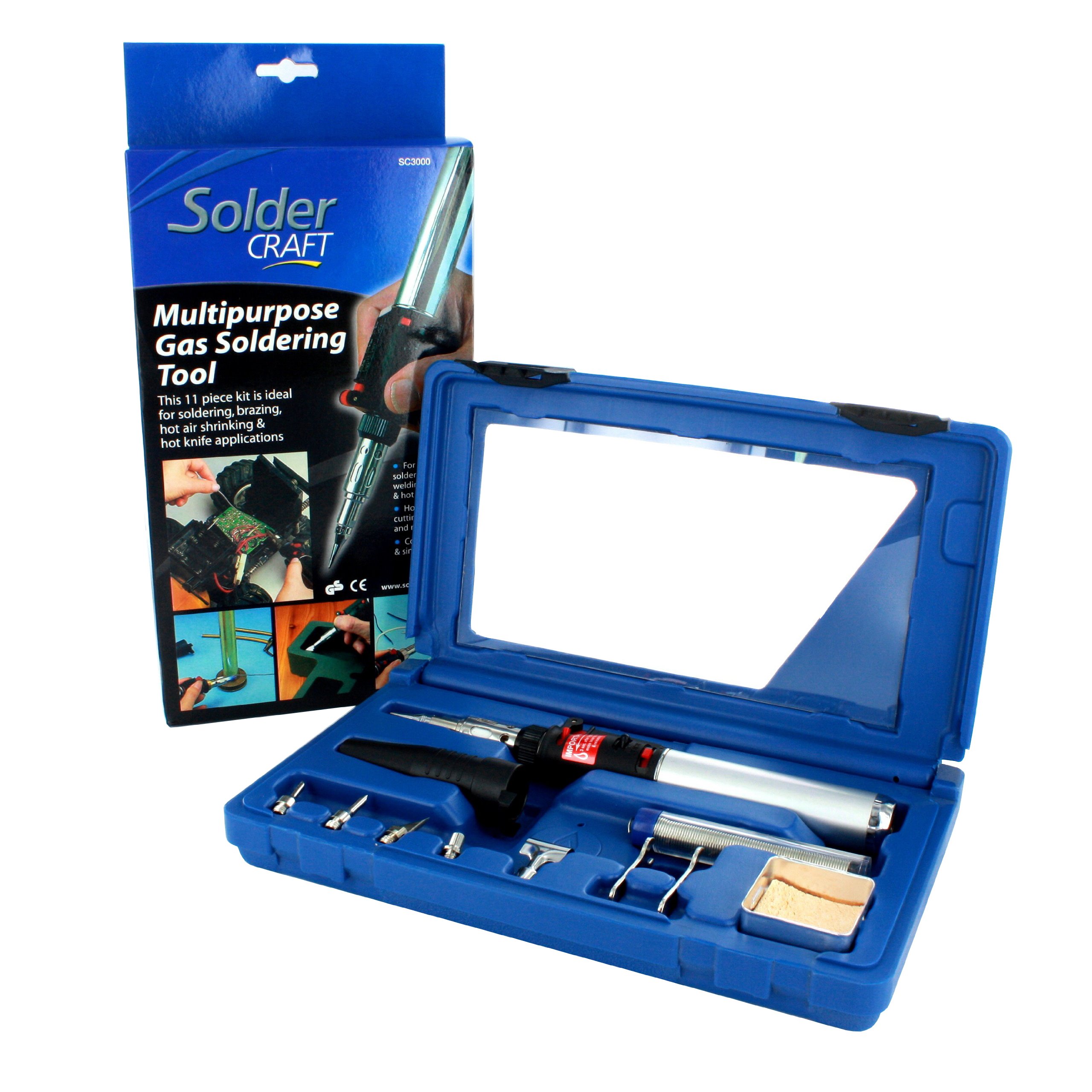 Soldercraft Multi-Purpose Gas Soldering Tool Set,Black/Grey