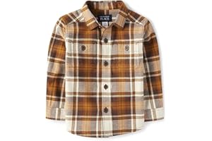 The Children's Place Baby-Boys and Toddler Long Sleeve Plaid Flannel Button Up Shirt