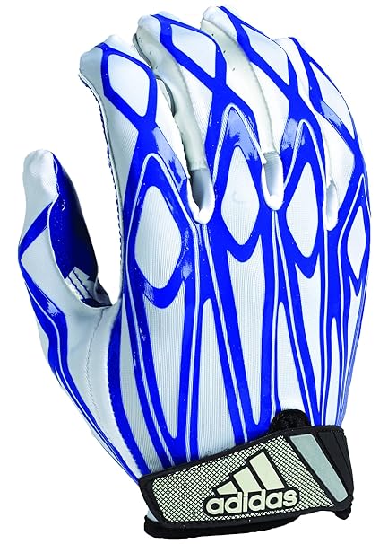 blue youth football gloves