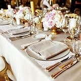 BELLE VOUS 100 Pack White Rectangle Lace Paper Doilies 36.5 x 26cm 14.37 x view 6