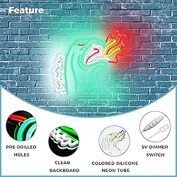 JOSEBRU Neon Light King of The Monster Dimmable LED