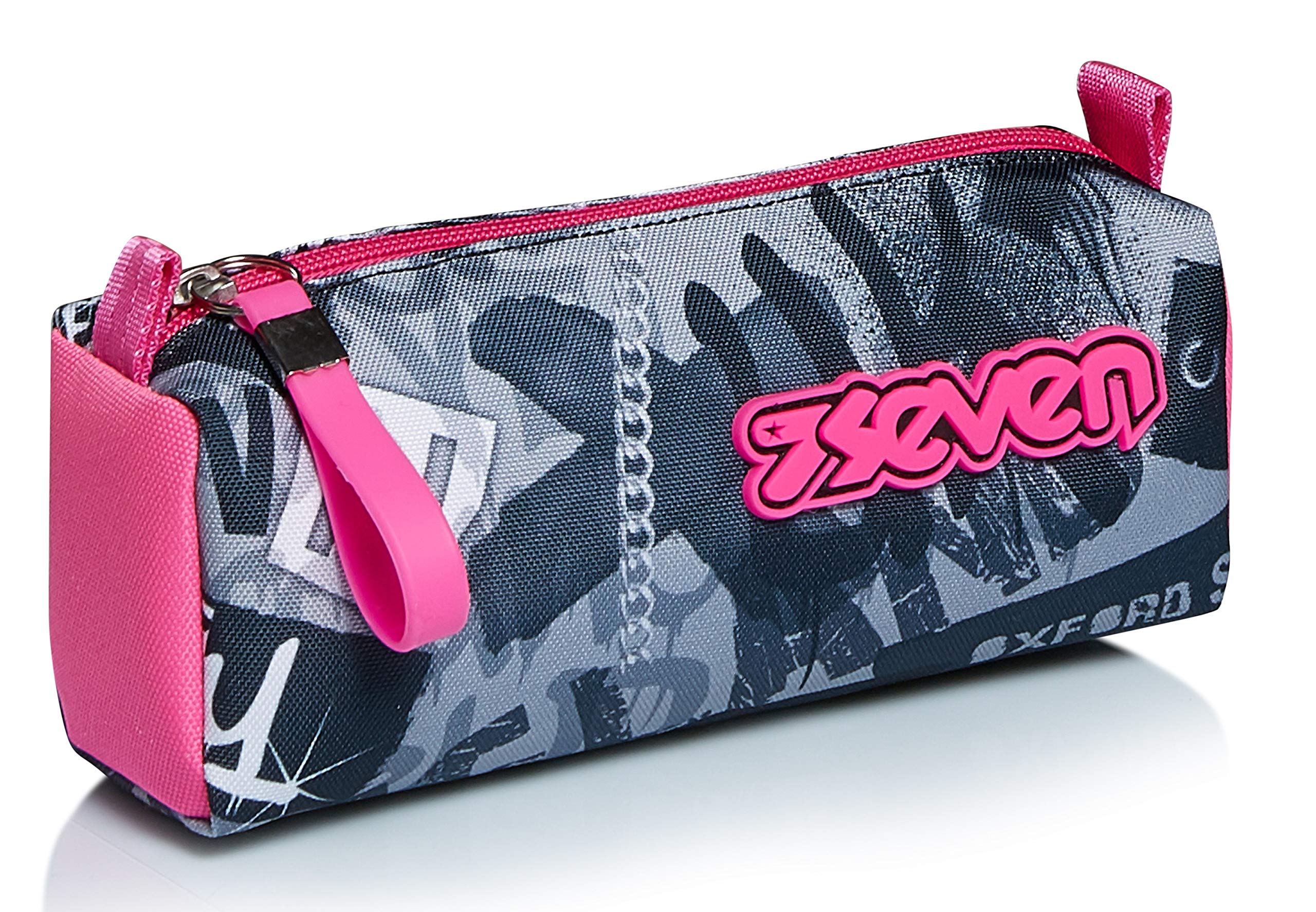 Seven Pencil case - Pen bag, multicolor, Box for Stationery, Pen Pouch for Teen Girls and Boys, Perfect for School Supplies, pink, KEEP FLAG