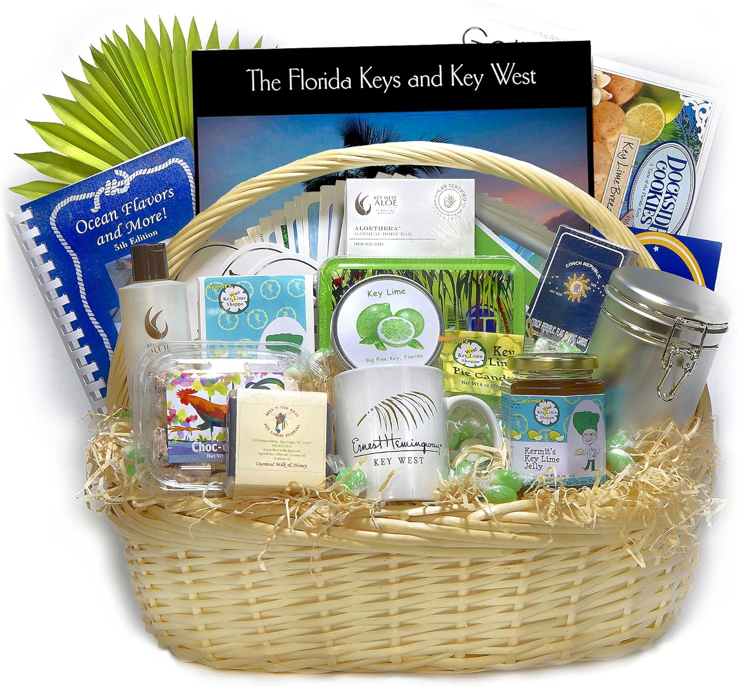 Premium Florida Keys Gift Basket. A Large 12 Pound Tropical Basket of Authentic
