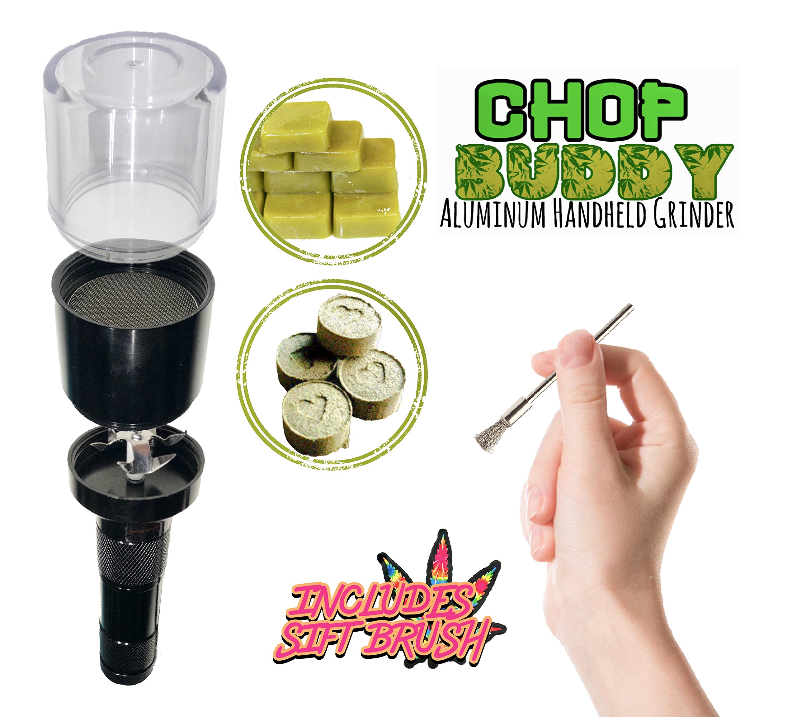 stoner420 CHOP Buddy Electric Kief Catcher Grinder Sifting Metal All Purpose Durable Brush