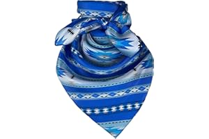 AUSTIN ACCENT INC Austin Accent Cowboy Bandana 100% Silk Scarf Wild Rag 34 Inch Multiple Colors