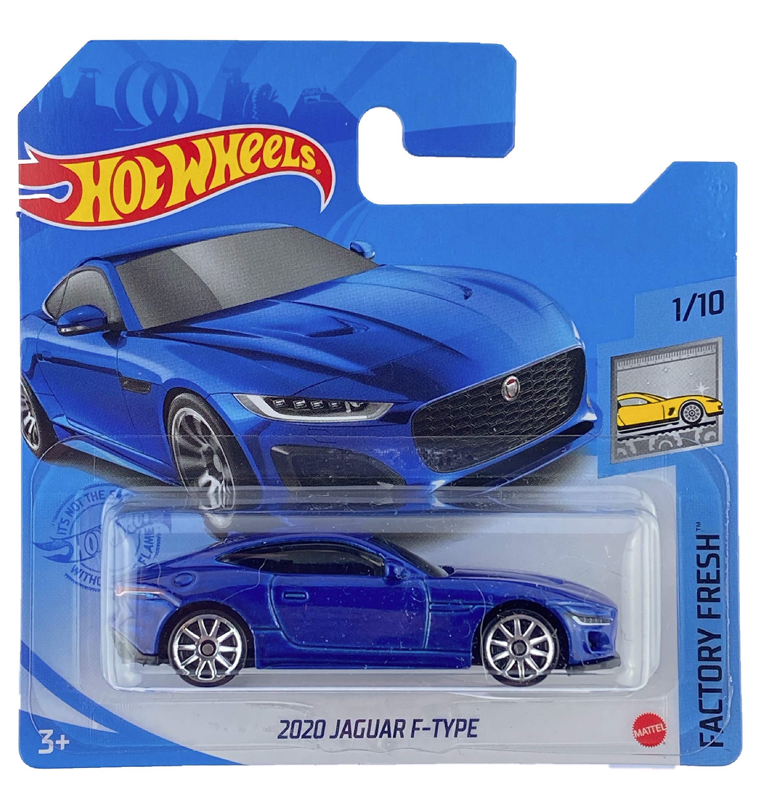 Hot Wheels 2020 Jaguar F-Type (Blue) 1/10 Factory Fresh 2021 - 25/250 (Short Card) GRX29