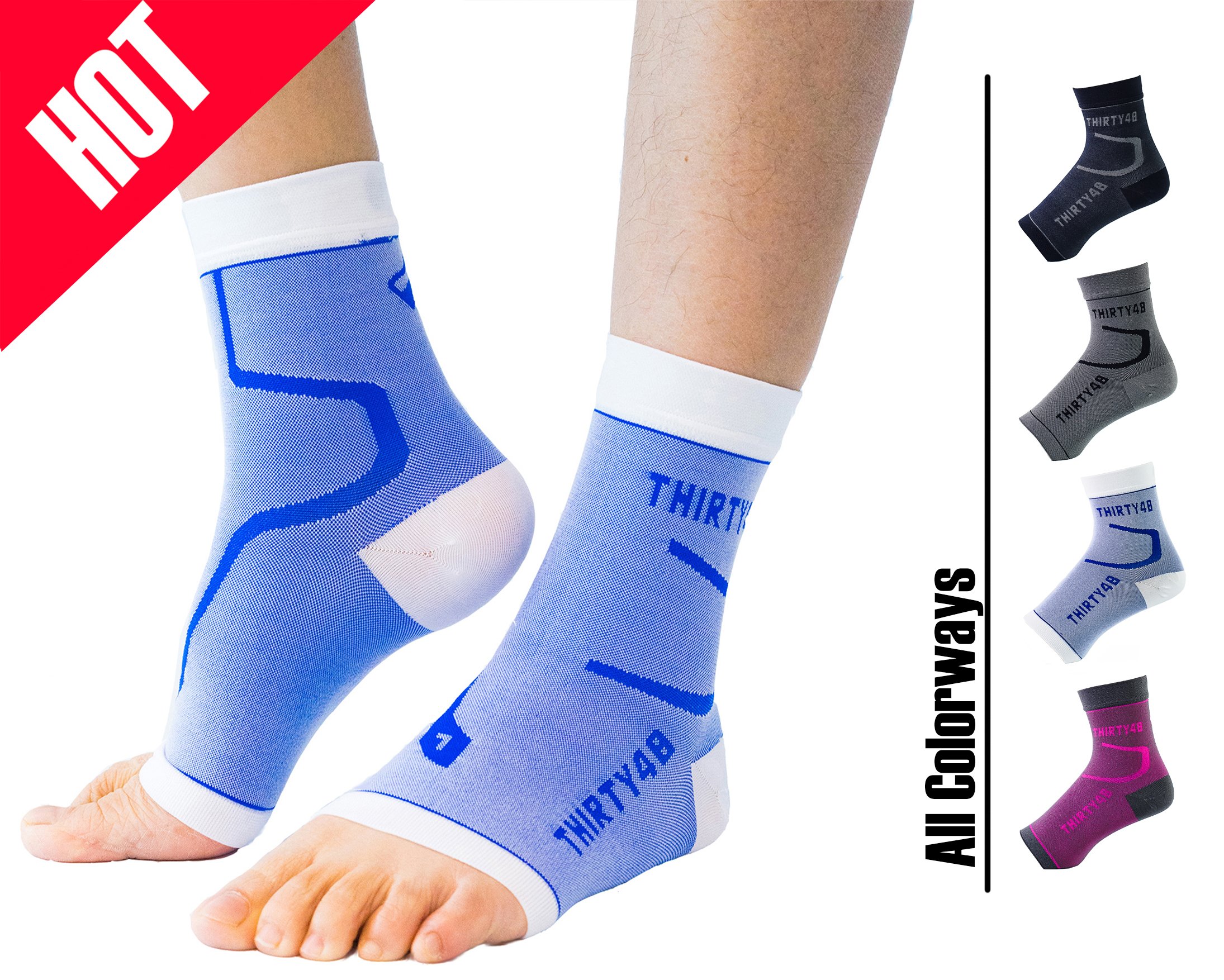 Buy Thirty48 ar Fasciitis Compression Socks(1 or 2 Pairs), 2030 mmHg