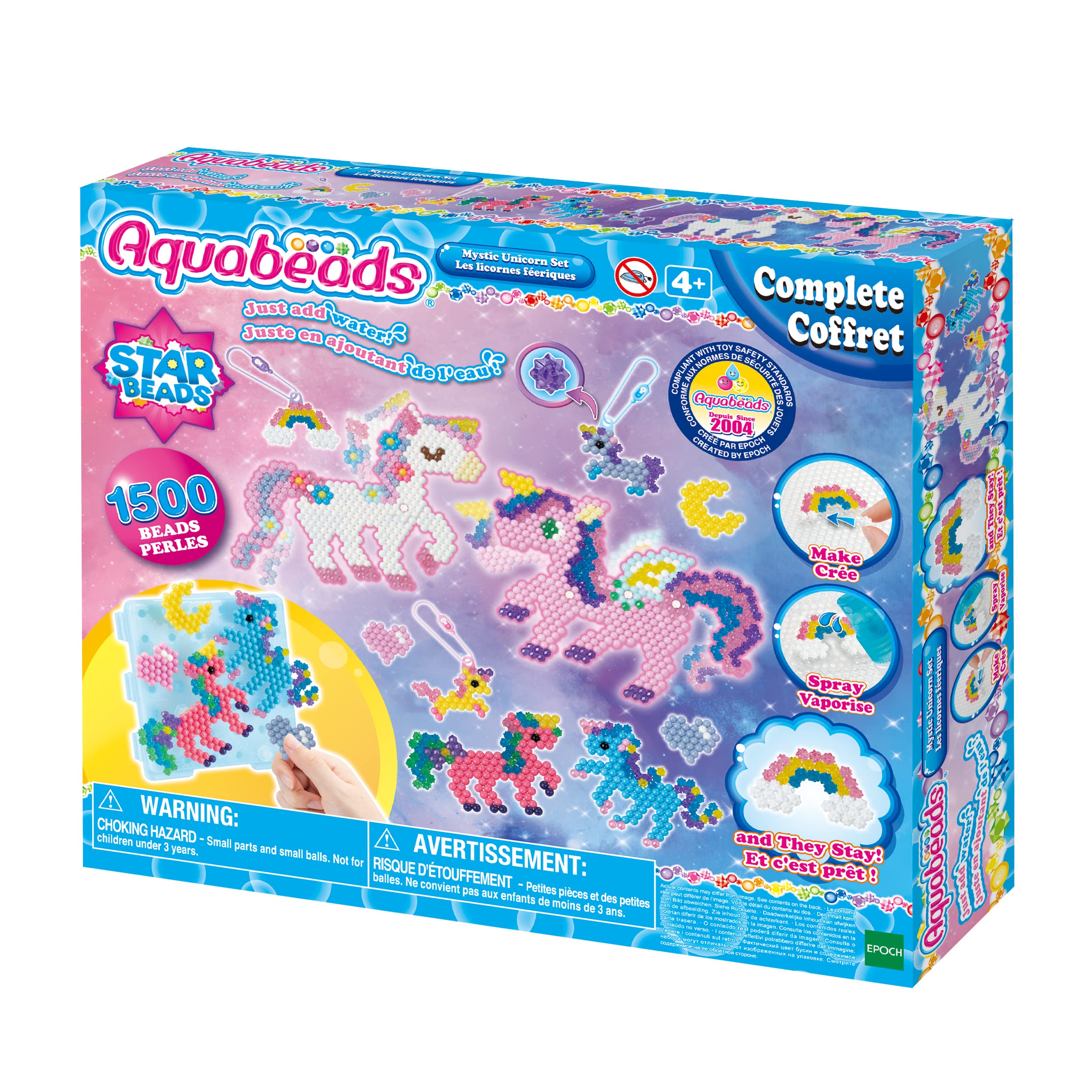 Aquabeads Mystic Unicorn Set, Art & Craft Bed kit 31944