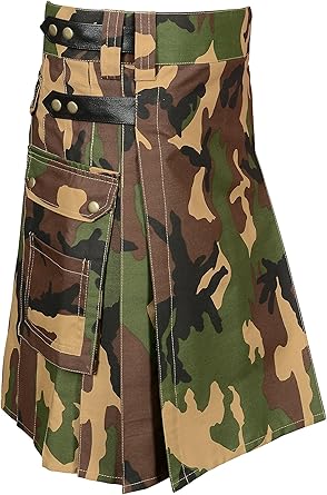 camo utility kilt