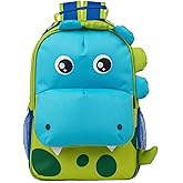 Class Collections Green Spotted Dinosaur Dimensional Animal Shape Water Resistant Preschool Backpack