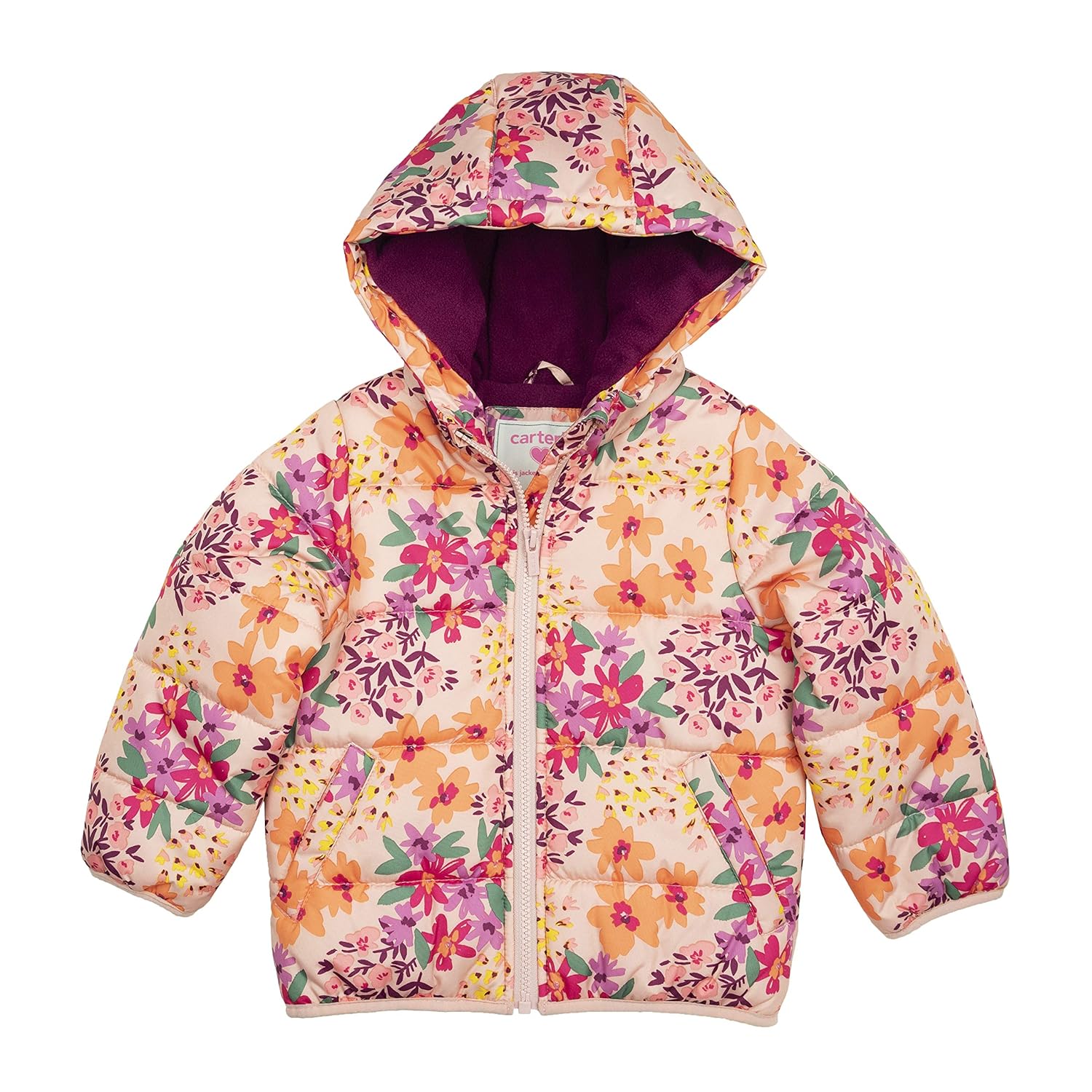 Buy Carter's Girls' Fleece Lined Puffer Jacket Coat at Amazon.in