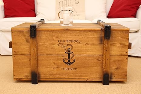 Uncle Joe S Truhe Old School Couchtisch Truhentisch Im Vintage