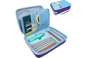 AUBOEAY Hard Case Compatible with New 3Doodler Start+ Essentials (2024), Educational STEM Toy Durable Box Storage 3D Pen for Kids,Hold 3D Pen Filament Filaments and Accessories (Purple)