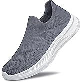 Men's Slip On Walking Shoes Comfortable Lightweight Breathable Socks Shoes Casual Mesh Tennis Gym Running Sneakers