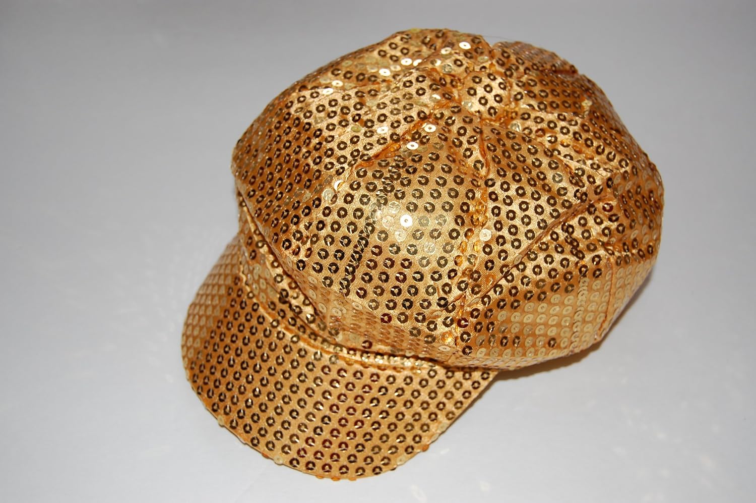 Gold Sequin Newsboy Cap Clothing