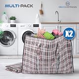 DECO EXPRESS Laundry Bags XXL 107L Pack of 2 Zips Extra Large Storage Bags view 6