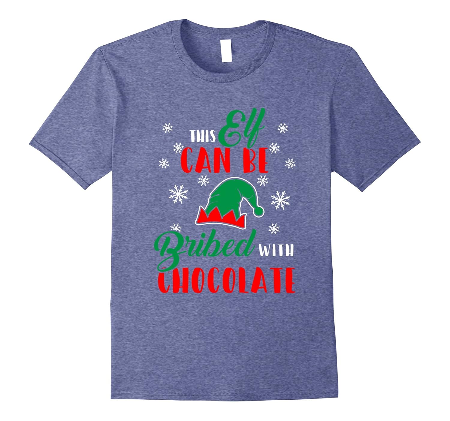 Christmas - This Elf can be bribed with Chocolate T-shirt-anz