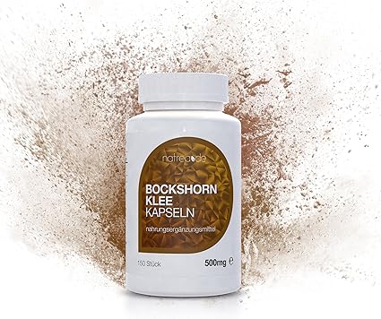 Natrea Bockshornklee Kapseln | 150 Kapseln ? 500mg reines, qualitativ hochwertiges und naturbelassenes Bockshornklee-Samenpul