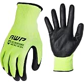AWP Hi Vis Cut Resistant Work Gloves