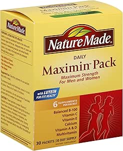 Amazon.com: Nature Made Maximin Pack, 30 Packets (Pack of ...