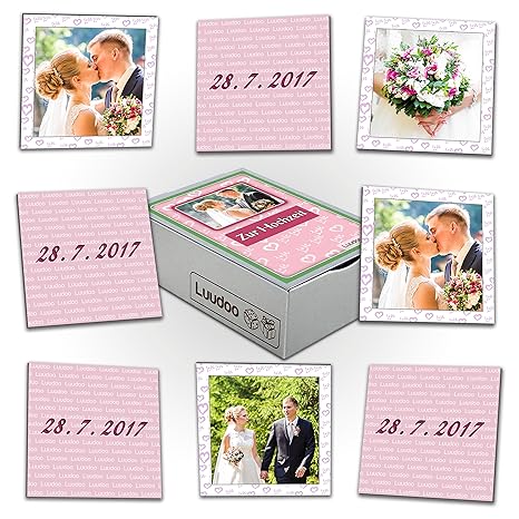 Luudoo Foto-Memo (24 Paare - in personalisierter Blechdose)